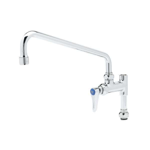 T &amp; S Brass Pre-Rinse 12&quot; Add On Nozzle W/Quarter Turn Cerama Cartridge and 3&quot; Riser