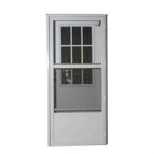 34 X 76 RH RAISED PANEL COMBINATION DOOR W/ COTTAGE WINDOW
