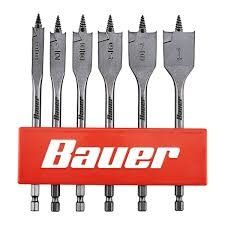 THREADED SPADE BIT SET (6-PC)