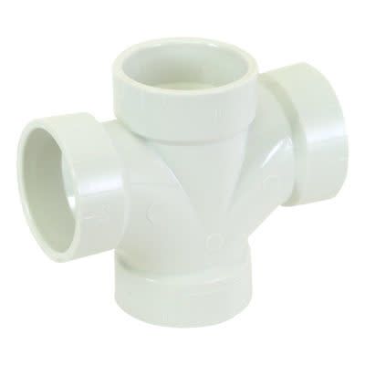 4″ x 4″ x 3″ x 3″ Double Sanitary Tee – PVC DWV