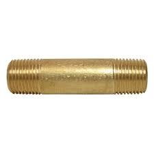 1/4" BRASS NIPPLE 3"