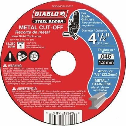 4-1/2 in. Type 1 Metal Cut-Off Disc
