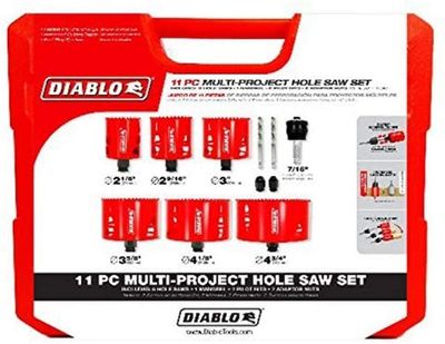 11 pc Multi-Project Bi-Metal Hole Saw Set
