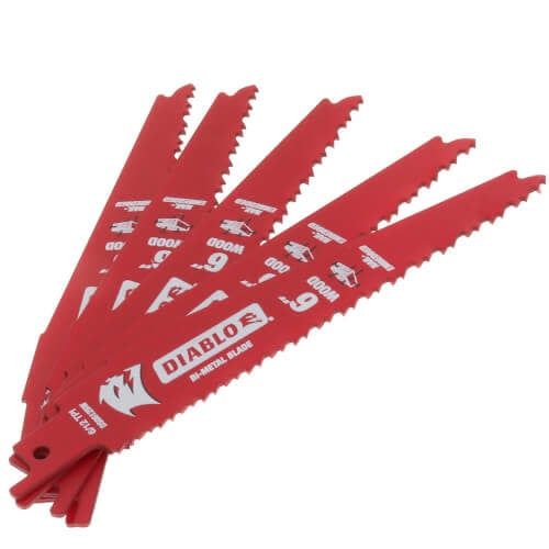 6 in. Bi-Metal Recip Blade for Nail Embedded Wood (5-Pack)