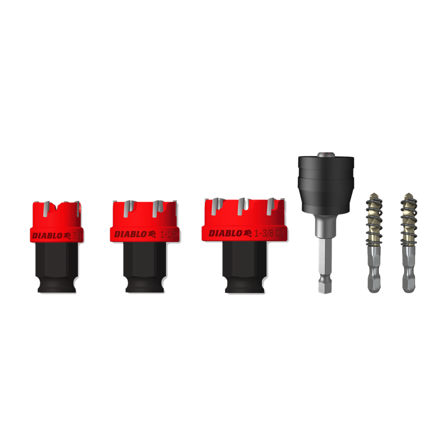 6 pc Steel Demon™ Carbide Teeth Hole Cutter Set