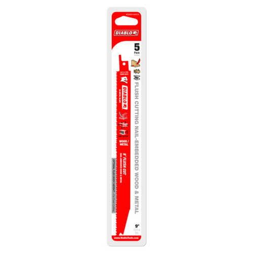 9 in. Bi-Metal Recip Blade for Nail Embedded Wood (5-Pack)
