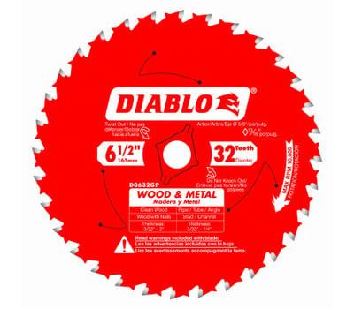 6-1/2 in. x 32 Tooth Wood &amp; Metal Carbide Saw Blade