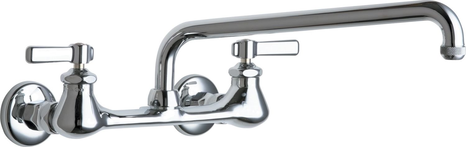 Chicago Wall Mount Faucet 12&quot; Swing Spout