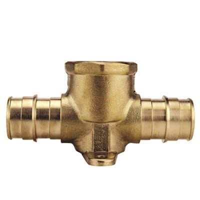 Pro Pex Brass Drop Ear Tee 3/4"