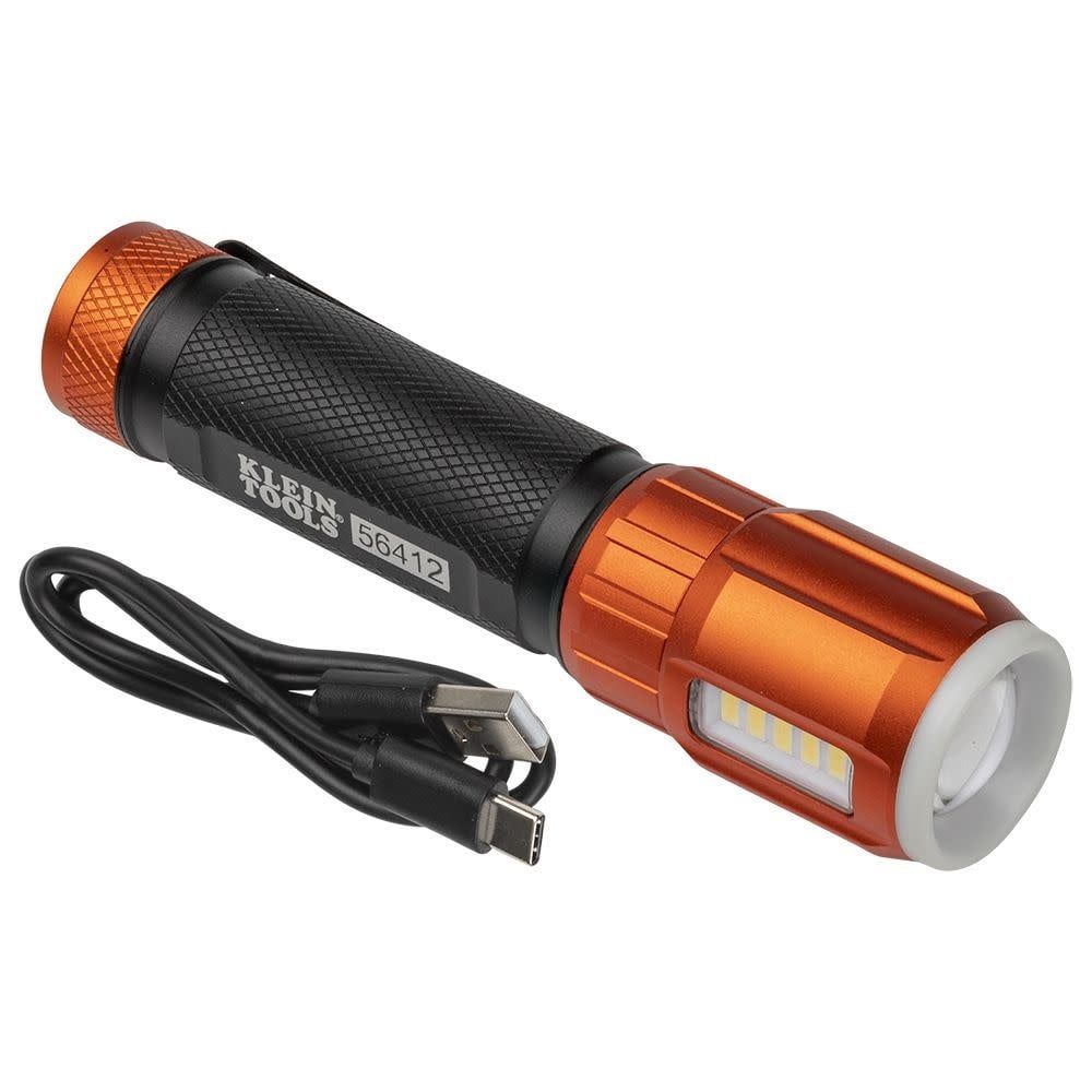 Rechargeable LED Flashlight w/ Worklight