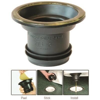 Fernco 3 in. Wax Free Toilet Seal for Closet