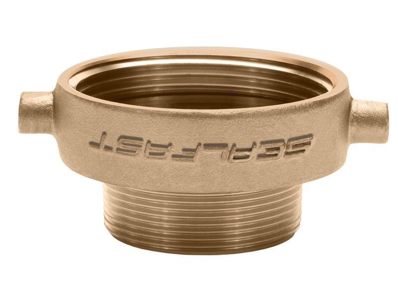 2 1/2 Inch (in) FNST x 2 Inch (in) MNPT Brass Female x Male Reducer Adapter Fitting