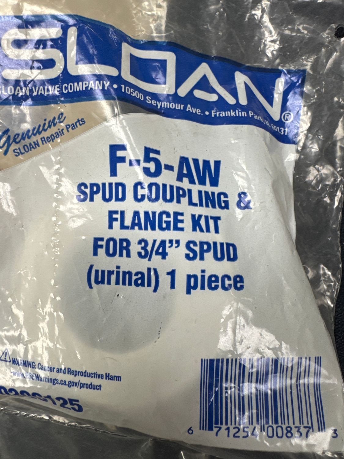 Water Closet Spud Coupling and Flange Kit (Urinal)