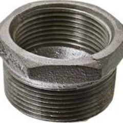 BLACK MALLEABLE BUSHING, Size: 1/2" x 1/4"