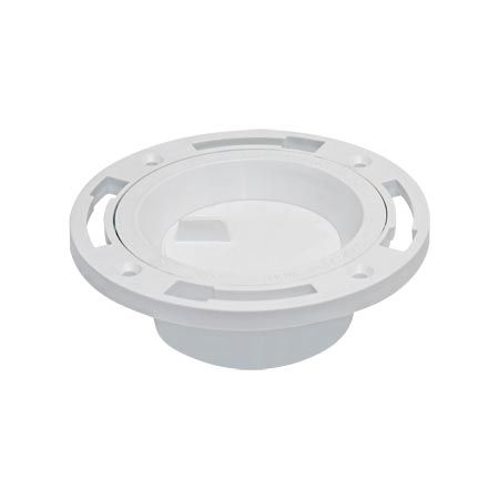 CLOSET FLANGE, Size: 4&quot; X 3&quot; W/KNOCKOUT