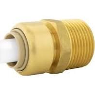 PUSHFIT BRASS FEMALE ADAPTER, Size: 3/8&quot; X 1/2&quot; BRASS
