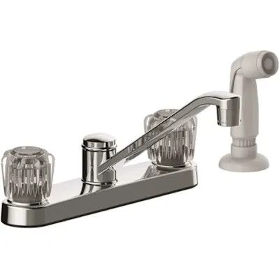 TWO HANDLE KITCHEN FAUCET W/SPRAYER