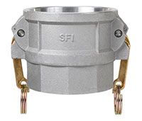 Aluminum Type D Female Coupler x Female NPT Cam and Groove Couplings, Size: 3/4&quot;