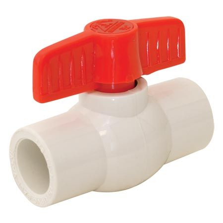 PVC BALL VALVE , Size: 1/2 IN GLUE