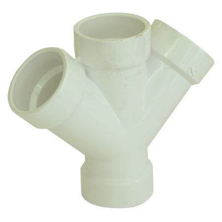 PVC/DWV DOUBLE WYE, Size: 3 IN