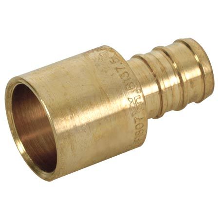 PEX FEMALE SWEAT ADAPTER BRASS, Size: 1/2 IN