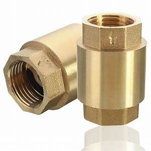 BRASS IN-LINE CHECK VALVE, Size: 1/2"