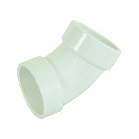 PVC/DWV 22 1/2 ELBOW, Size: 1 1/2 IN