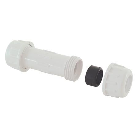 PVC COMPRESSION REPAIR COUPLING, Size: 1/2 IN