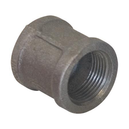 BLACK MALLEABLE COUPLING, Size: 3/8"