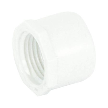 PVC SCH 40 PRESSURE-CAP FIP, Size: 1/2 IN