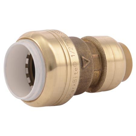 PUSHFIT BRASS  PVC COUPLING, Size: 1/2"