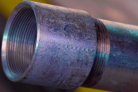 BLACK MALLEABLE PIPE/PRICED PER FT, Size: 1/2"