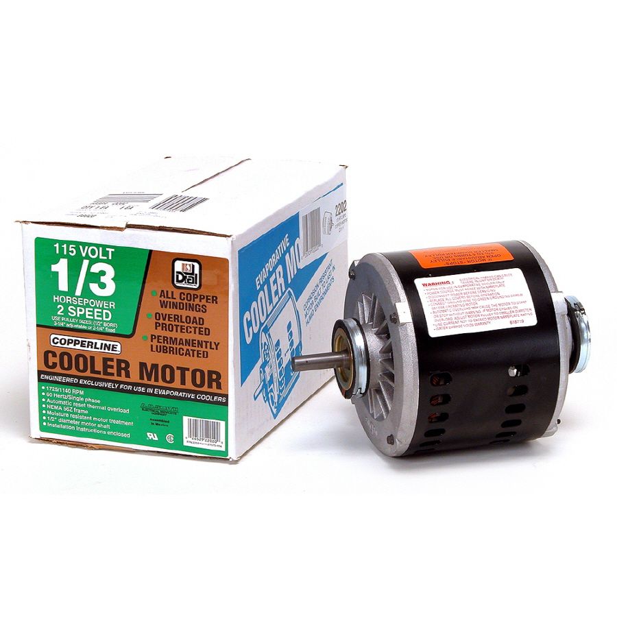 EVAPORATIVE COOLER MOTOR, Size: 1/3 HORSEPOWER