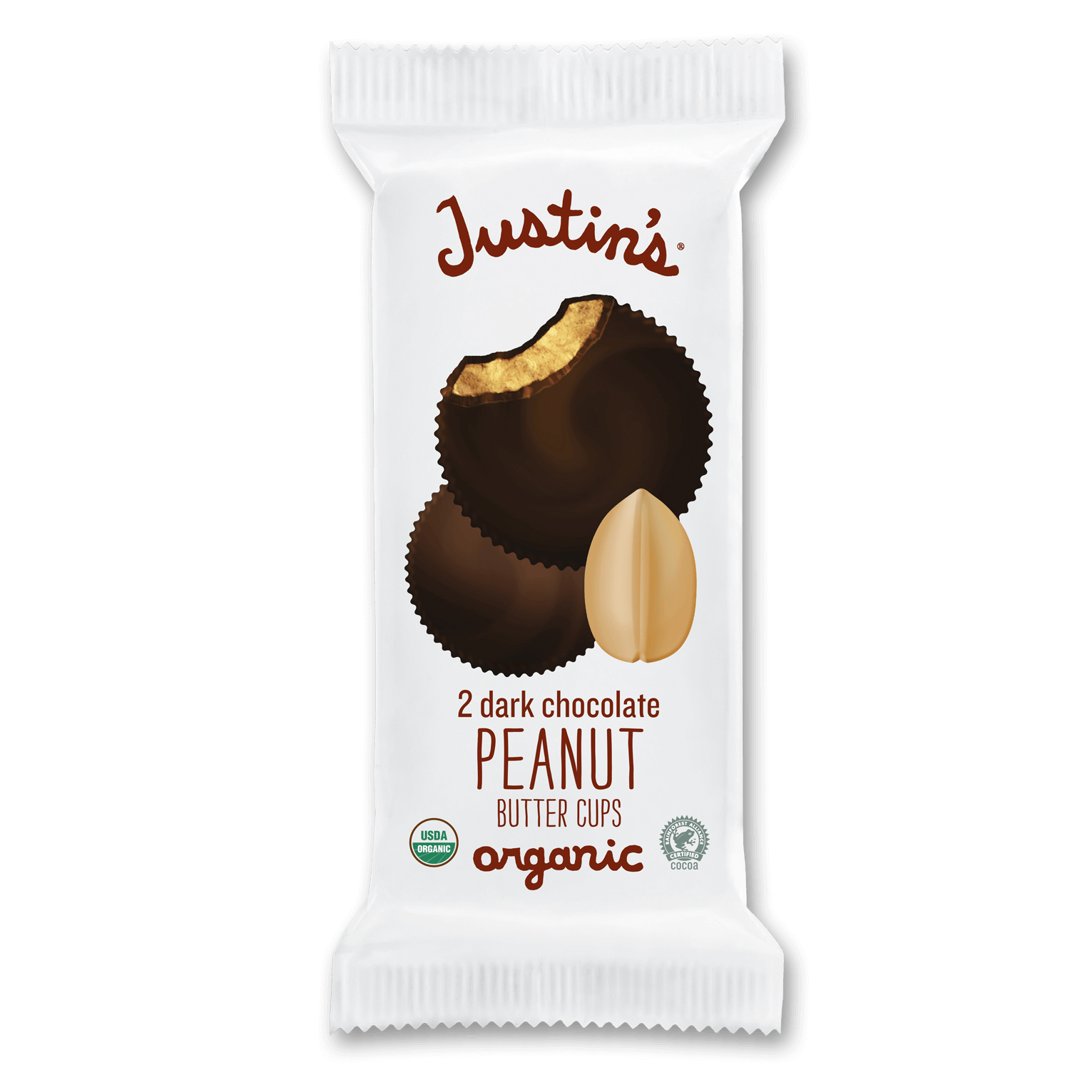 Justins                       Choc Cup Pntbttr Drk