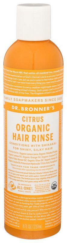 Dr Bronner                    Hair Rinse Citrus Org