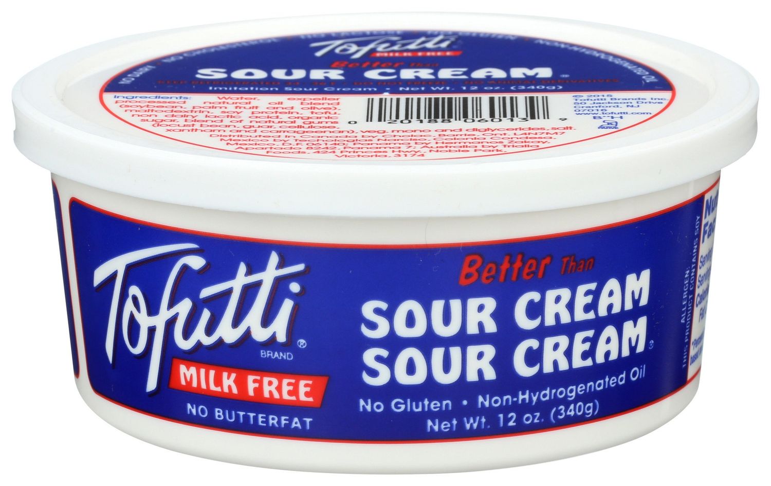Tofutti                       Sour Cream Non Hydrogntd