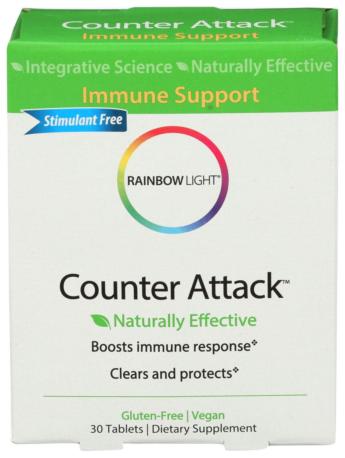 RAINBOW LIGHT Counter Attack Immune Support 30 Vegan TAB