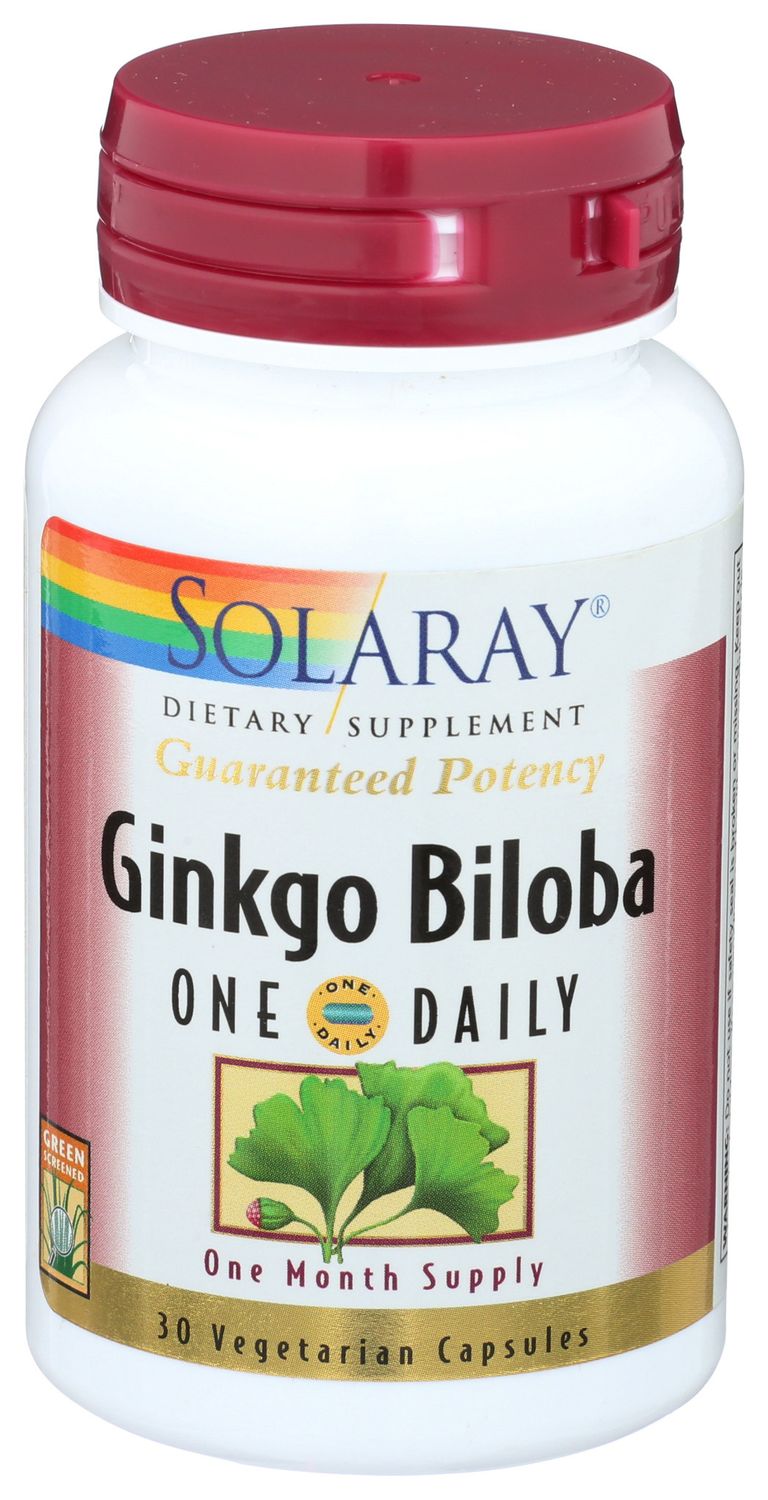 Solaray GINKO BILOBA LEAF EXTRACT 30 CAP 120 mg