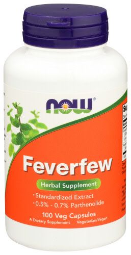 Now FEVERFEW 400mg  100 VCAPS