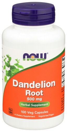 Now DANDELION ROOT 500mg 100 VCAPS