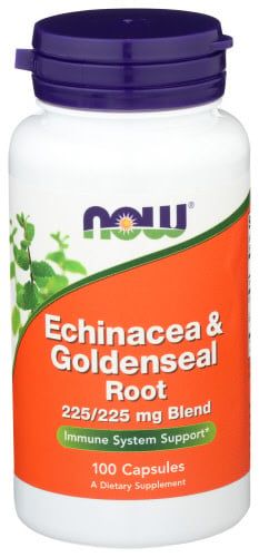 Now Echinacea &amp; Goldenseal Root 100 Capsules
