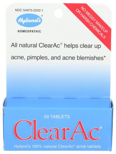 Hylands Homeopathic ClearAc 50 Tablets