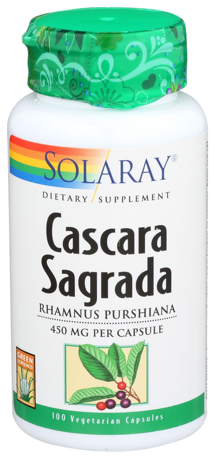 Solaray Cascara Sagrada 100 Vegetarian Capsules