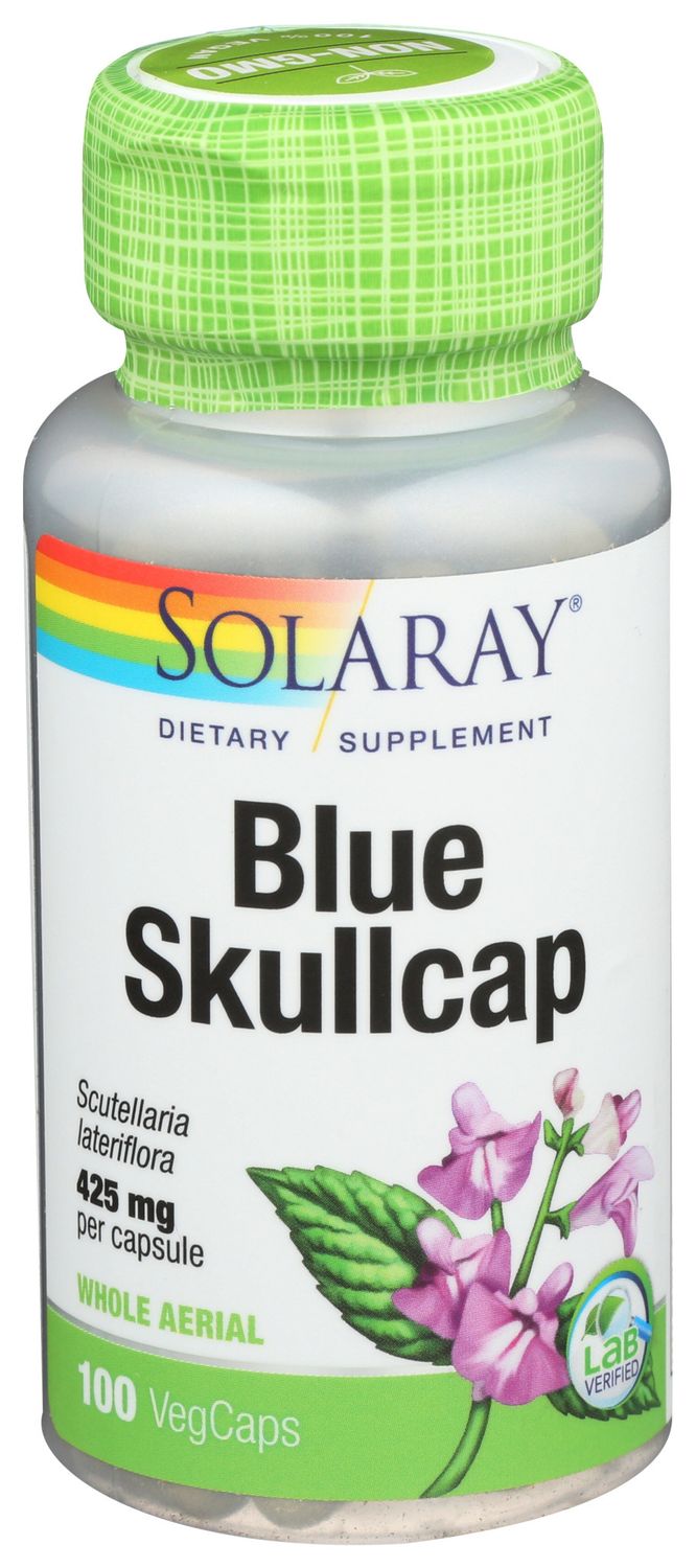 Solaray Blue Skullcap 425mg 100 Veg Capsules