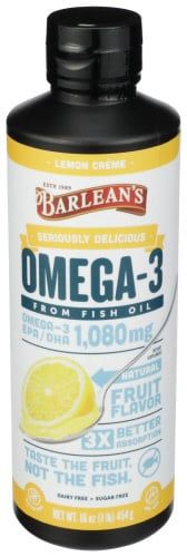 Barlean&#39;s Fish Oil Omega Lemon Creme 16 fl oz