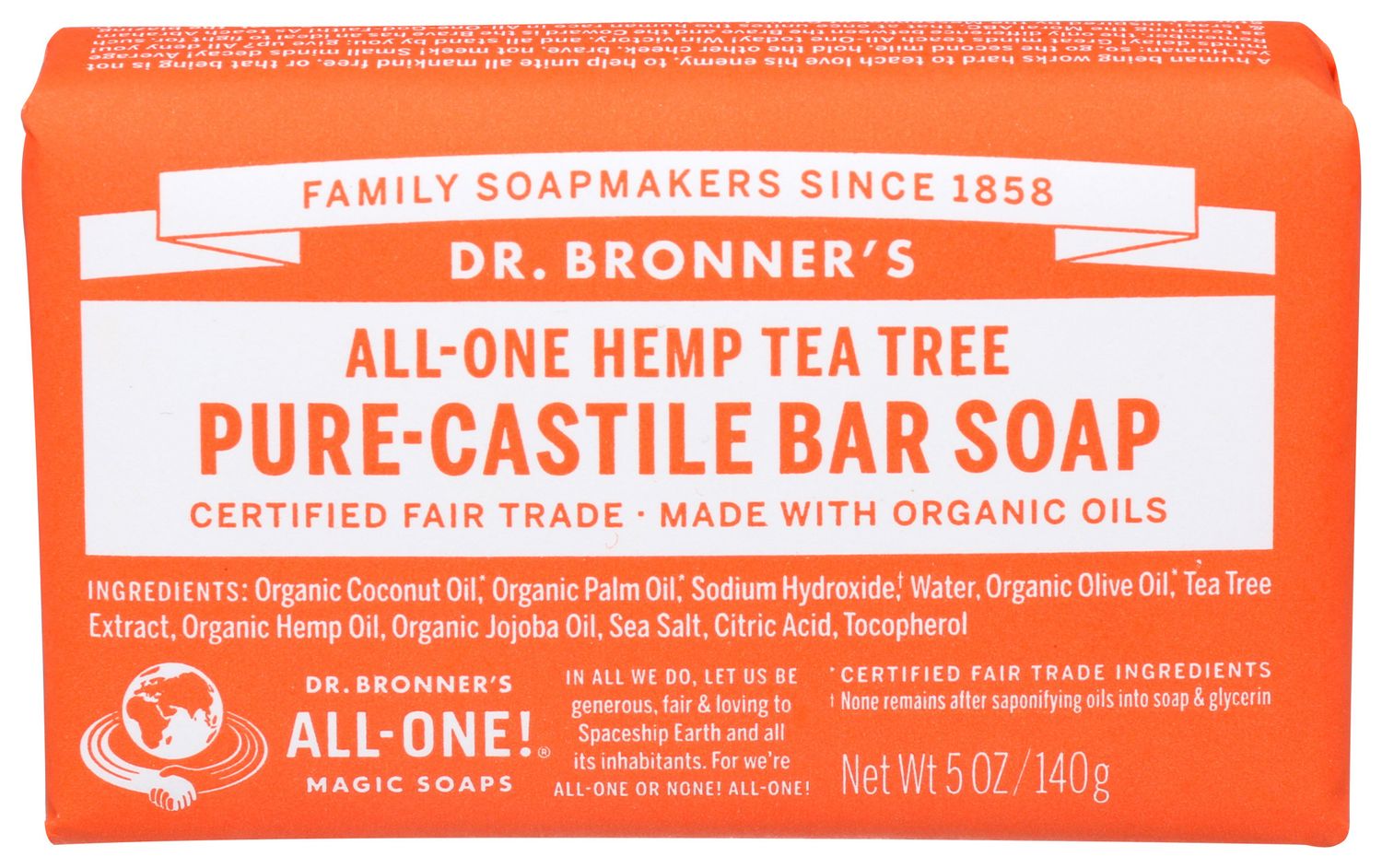 Dr Bronner                    Soap Bar Ttree
