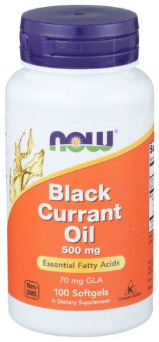 NOW Black Currant Oil 500mg Essential Fatty Acids 100 Softgels