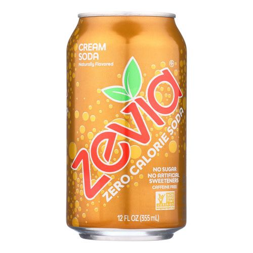 Single ZEVIA CREAM SODA 12 oz