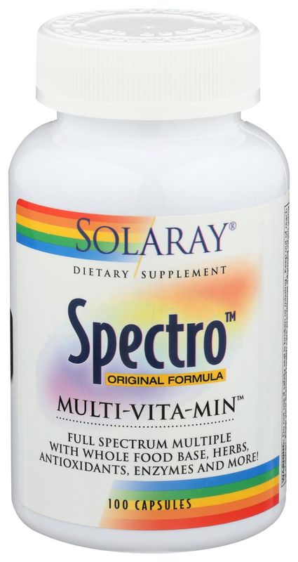 Solaray Spectro Multivitamin 100 Capsules