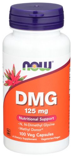 Now DMG 125mg Nutritional Support 100 V Capsules